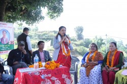 संविधानको रक्षा र मुलुकको विकासका लागि गठबन्धनले जित्नुपर्छ : नेतृ डिना
